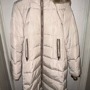 Women's Cream Puffer Jacket